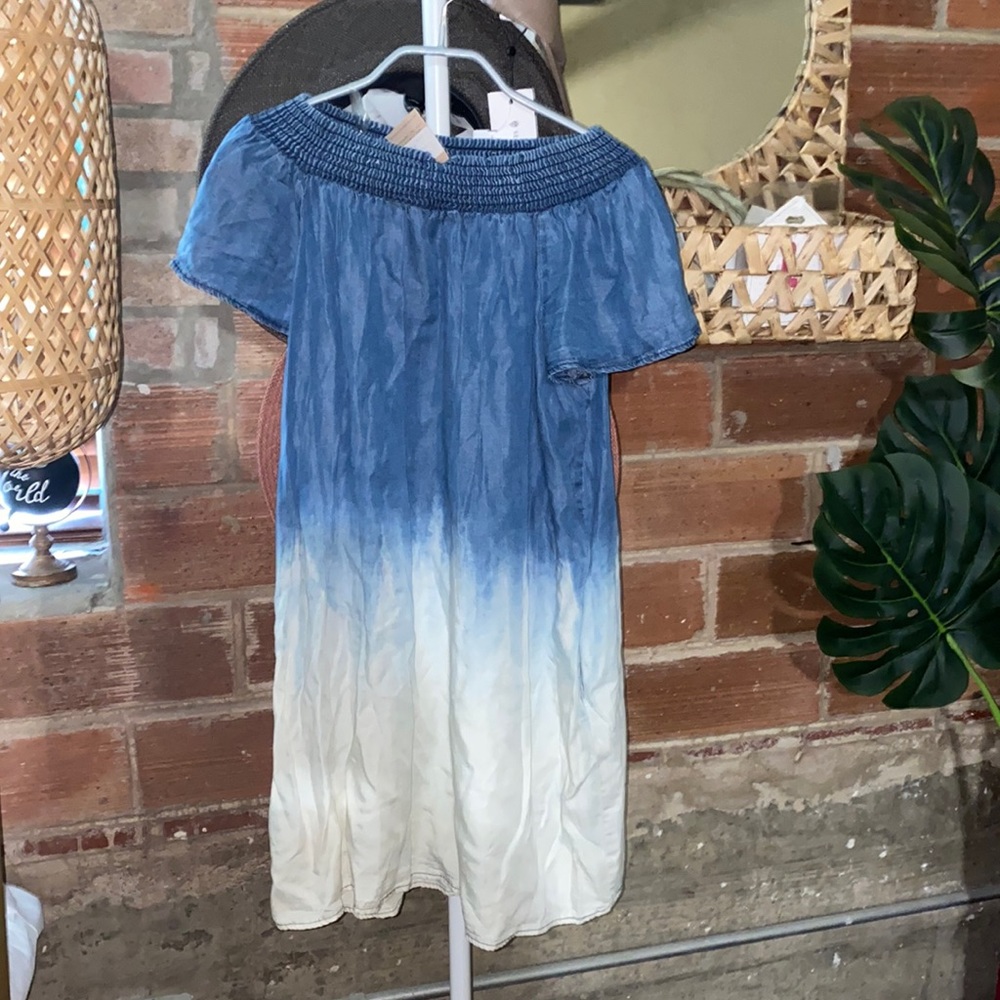 River + Sky off-the-shoulder dress